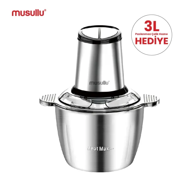MUSULLU RONDO DOĞRAYICI - 3 Litre MSL-1222-3