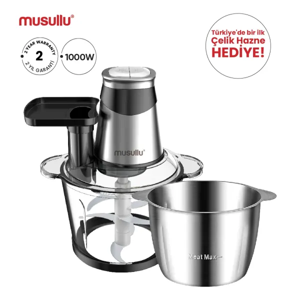 MUSULLU RONDO DOĞRAYICI - 3 Litre (Rendeli) MSL-1226-3
