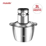 MUSULLU DOĞRAYICI VE ÖĞÜTÜCÜ - 2 Litre (Dokunmatik)  MSL-1227-2TS