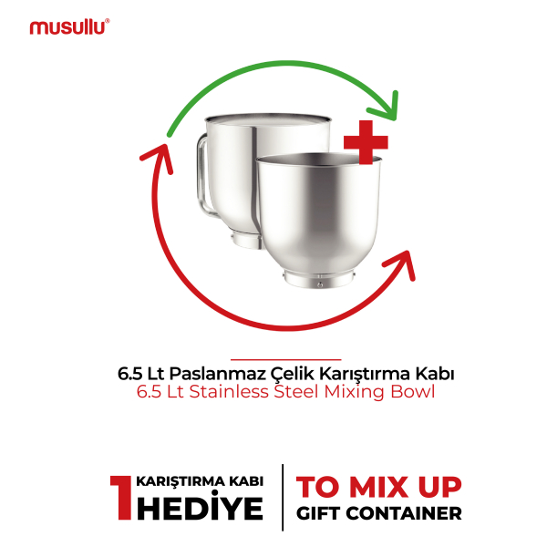 Multichef Max 2000 Watt Mutfak Şefi/ Stand Mikser Hamur Yoğurma Makinesi Msl-3005