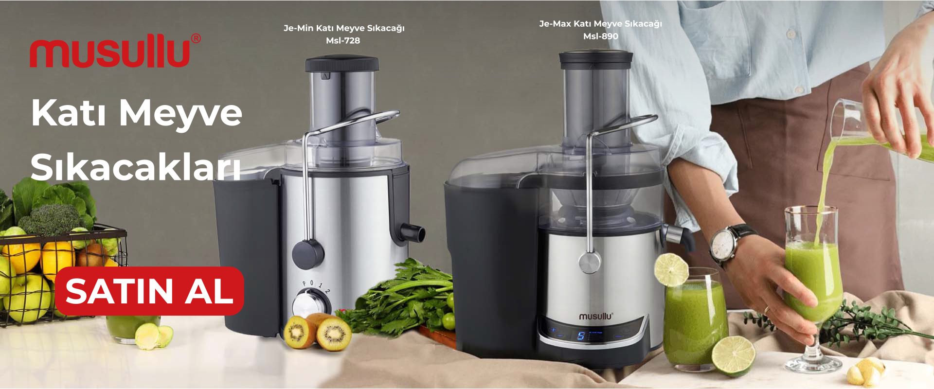 Musullu Katı Meyve Sıkacakları