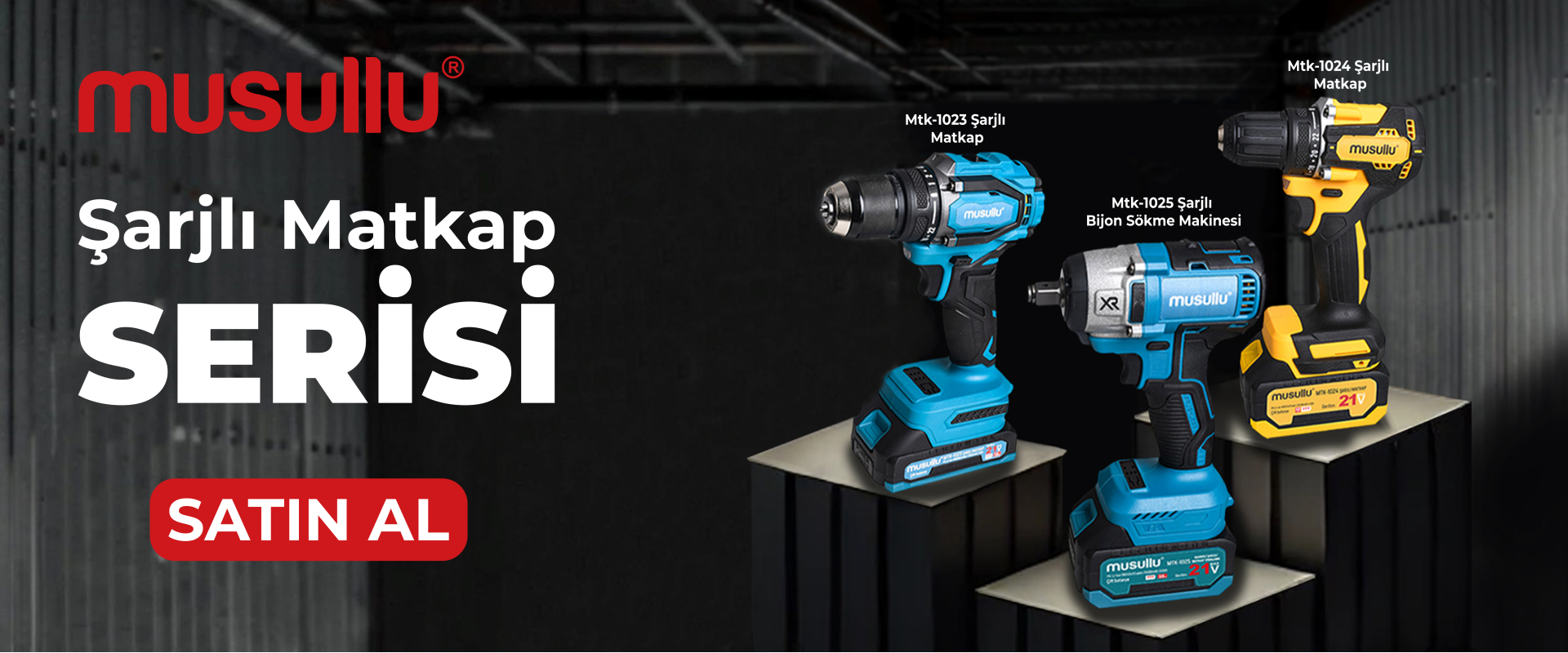 Musullu Şarjlı Matkap, Akülü Vidalama Serisi